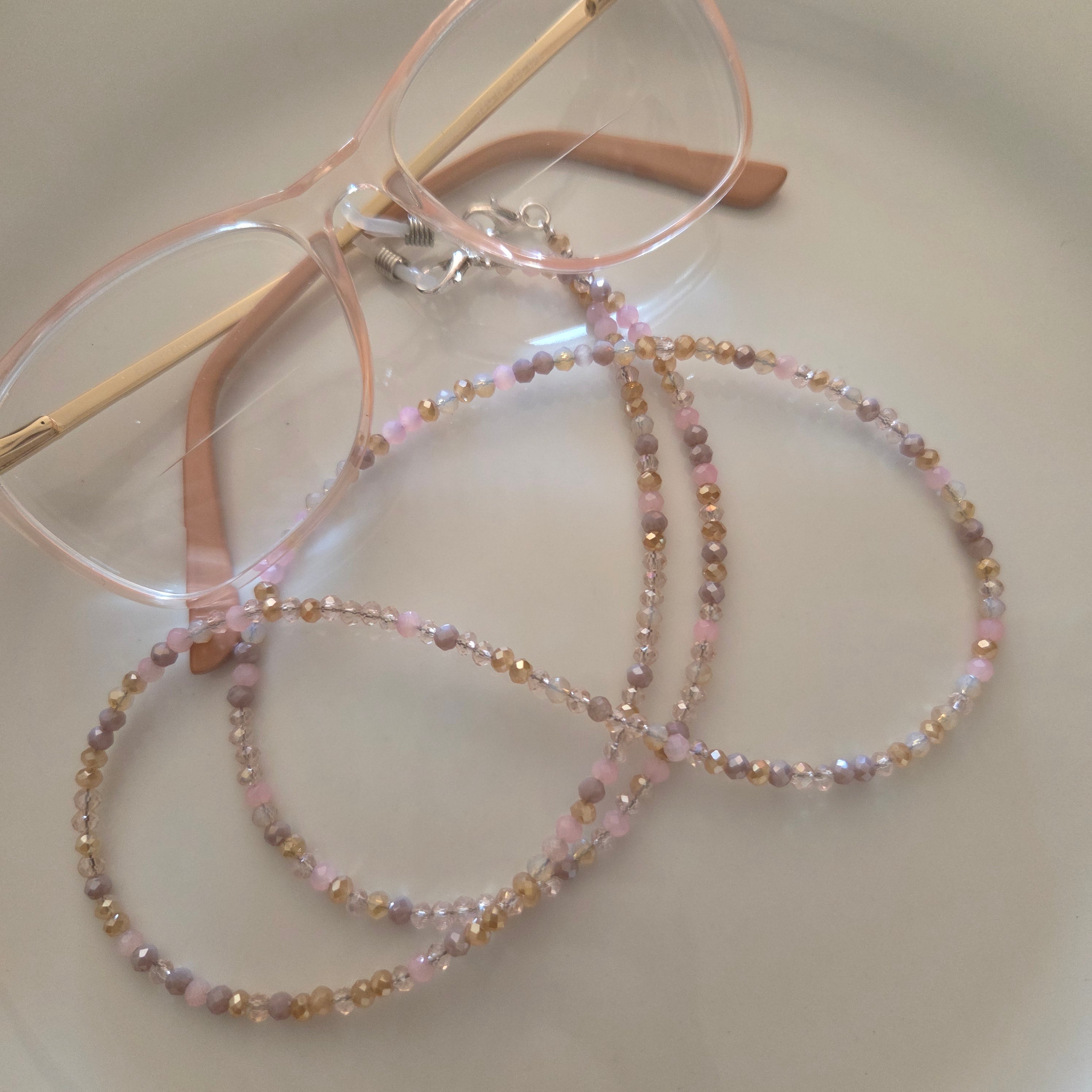 Pink Kisses Glass Chain