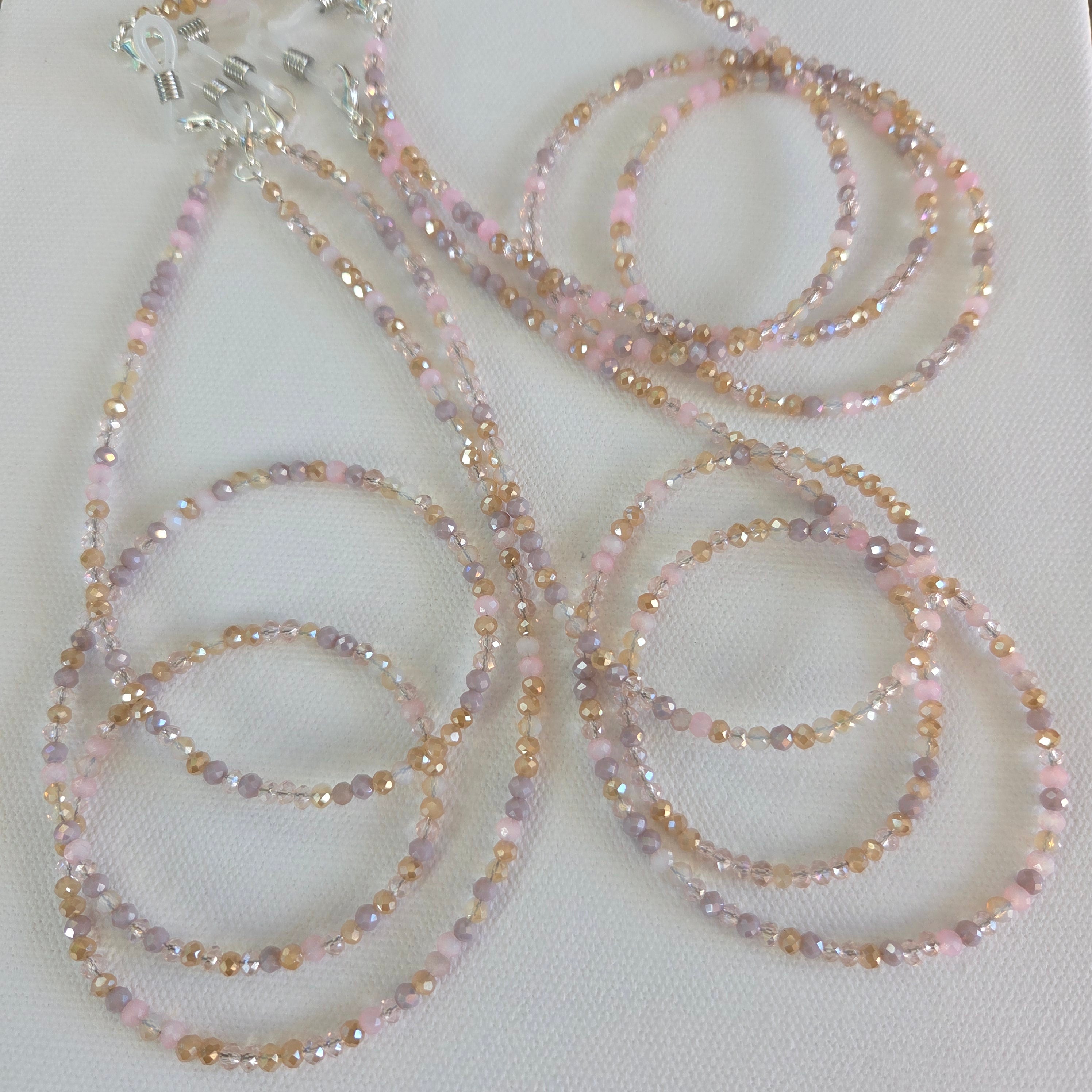 Pink Kisses Glass Chain